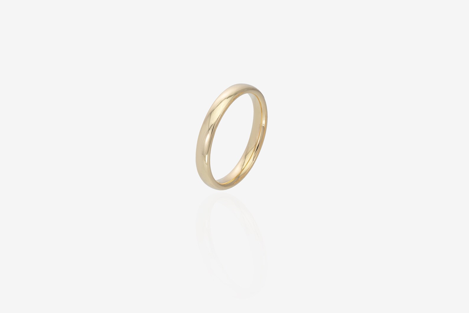 3.4MM Plain Band Wedding Ring, Unique Wedding Band for Men, Minimalist Ring, Comfort Fit Plain Wedding Band